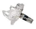 Anello in Quarzo Ialino Naturale e Metallo