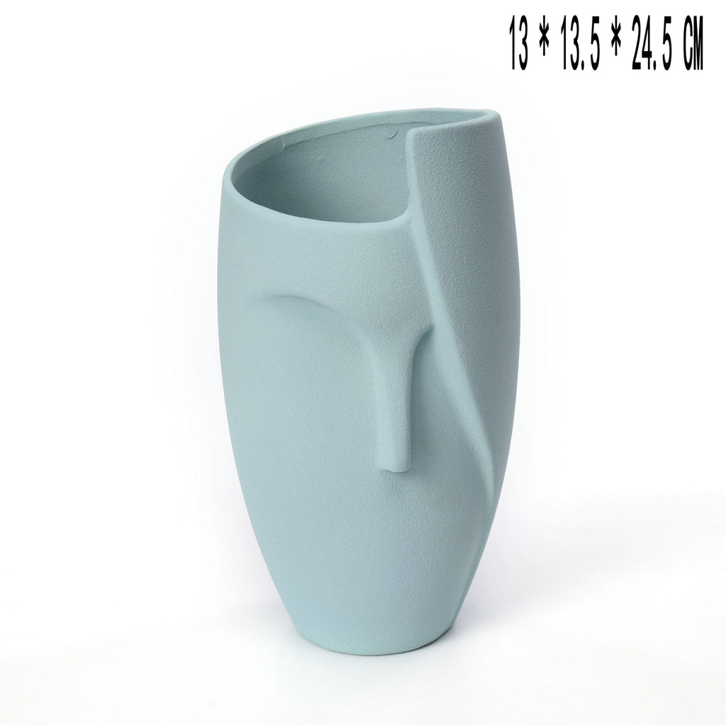 Vaso da Fiori a Forma di Viso in Ceramica – Design Unico, Eco-Friendly