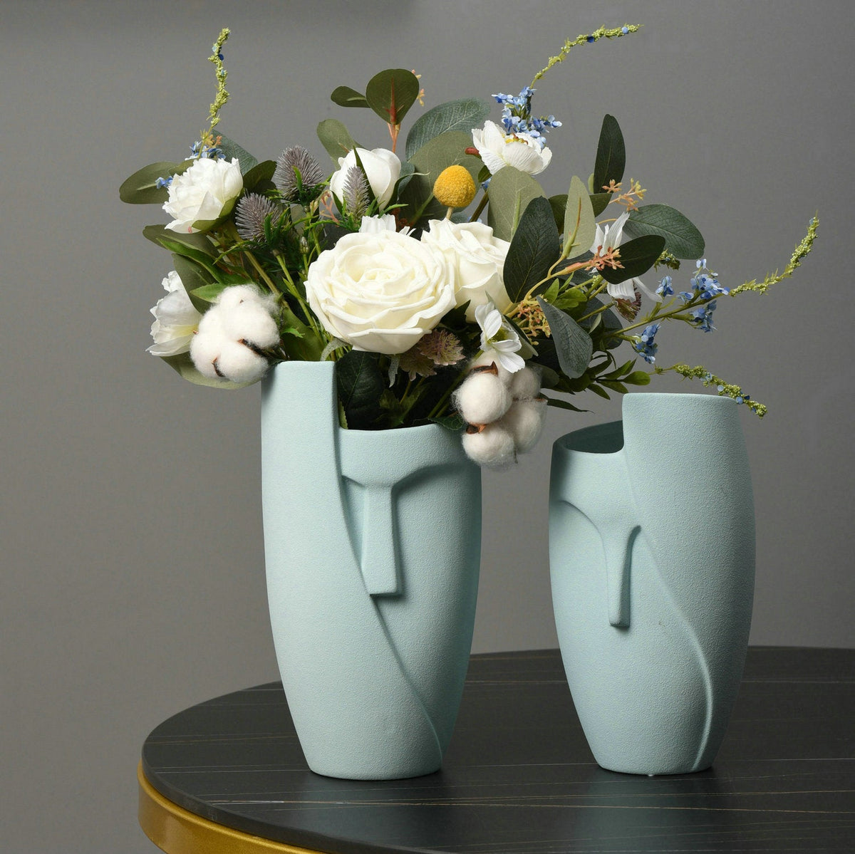 Vaso da Fiori a Forma di Viso in Ceramica – Design Unico, Eco-Friendly