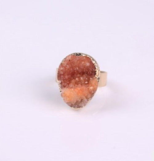 Anello in Agata e Cristallo – Bocciolo Vintage da Donna