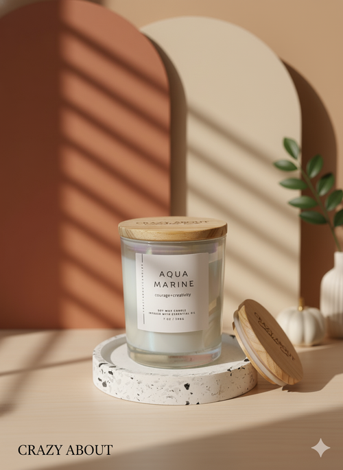 Energy Crystal Soy Candle | Choose Your Stone & Scent