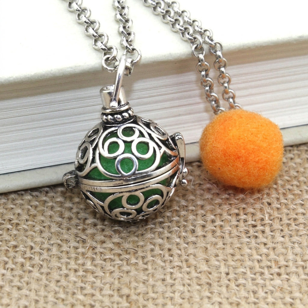 Collana Medaglione per Aromaterapia e Oli Essenziali