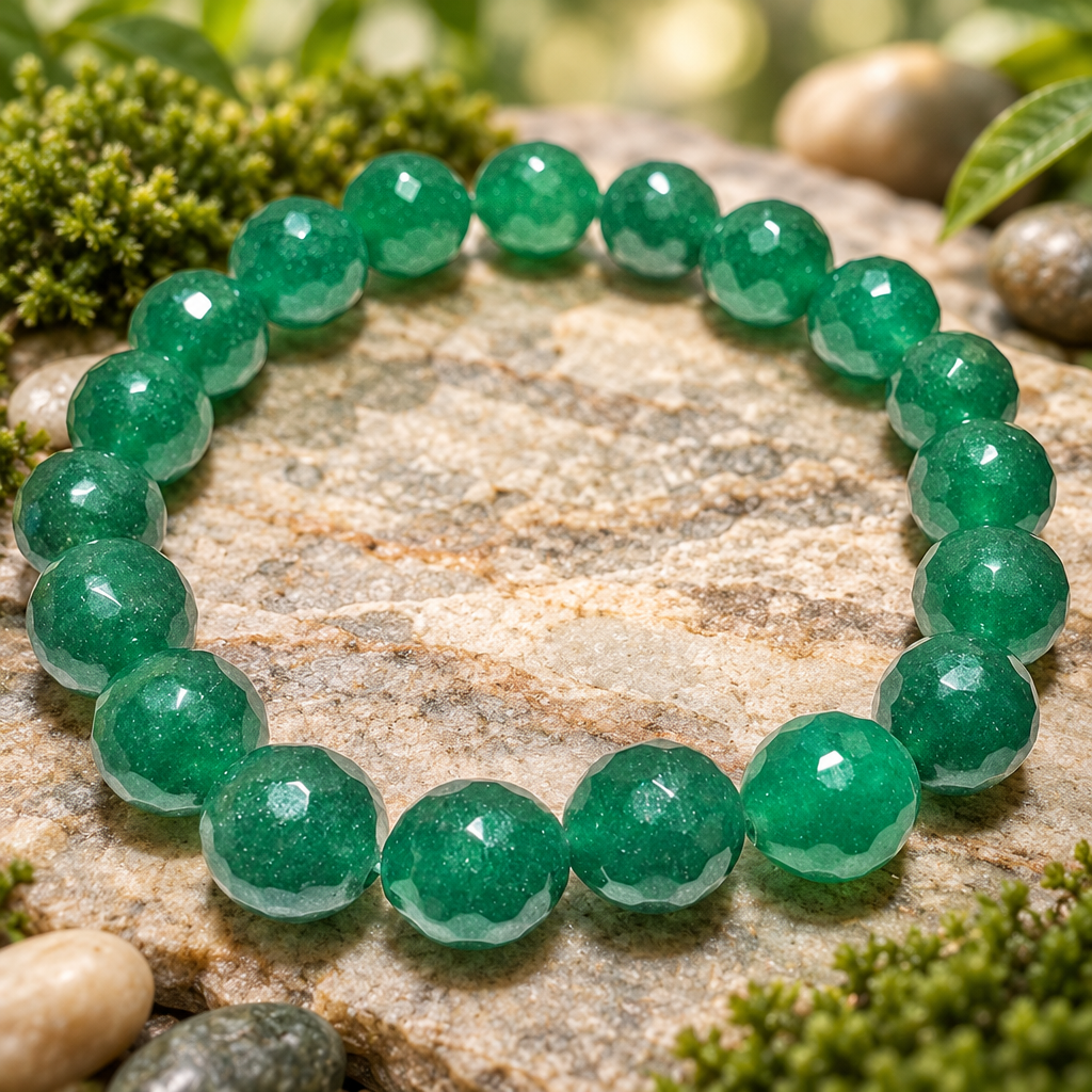 Bracciale Elastico in Avventurina Naturale - 8mm