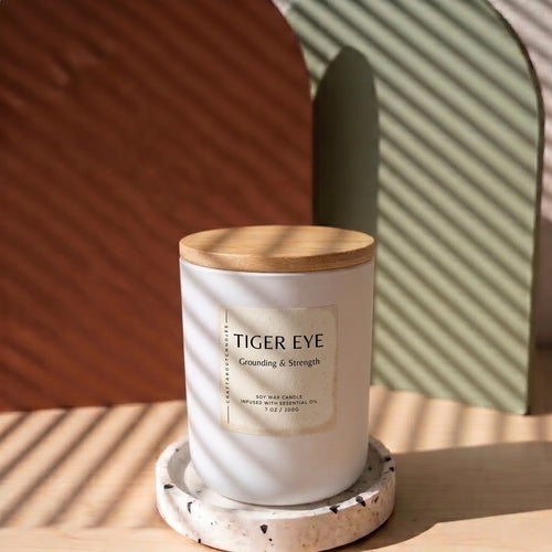 Energy Crystal Soy Candle | Choose Your Stone & Scent