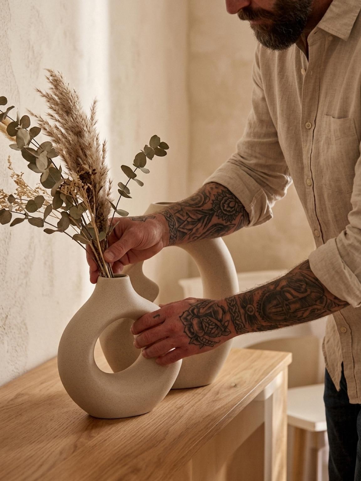 Vaso Elegante per Mensola | Decor Raffinato per Ogni Ripiano