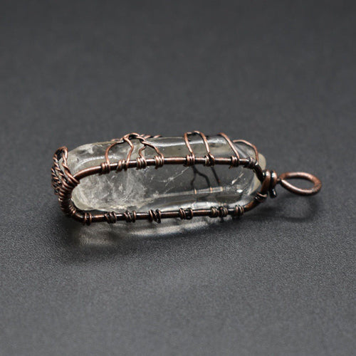 Collana con Colonna di Cristallo e Albero della Vita