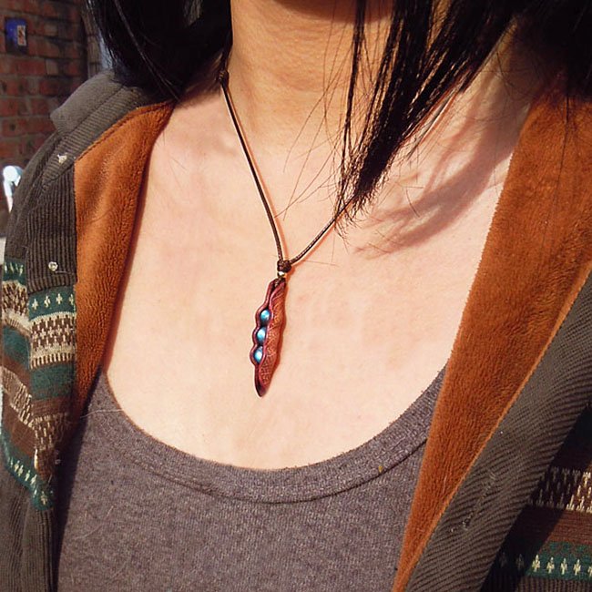 Collana Artigianale in Pelle e Labradorite Naturale
