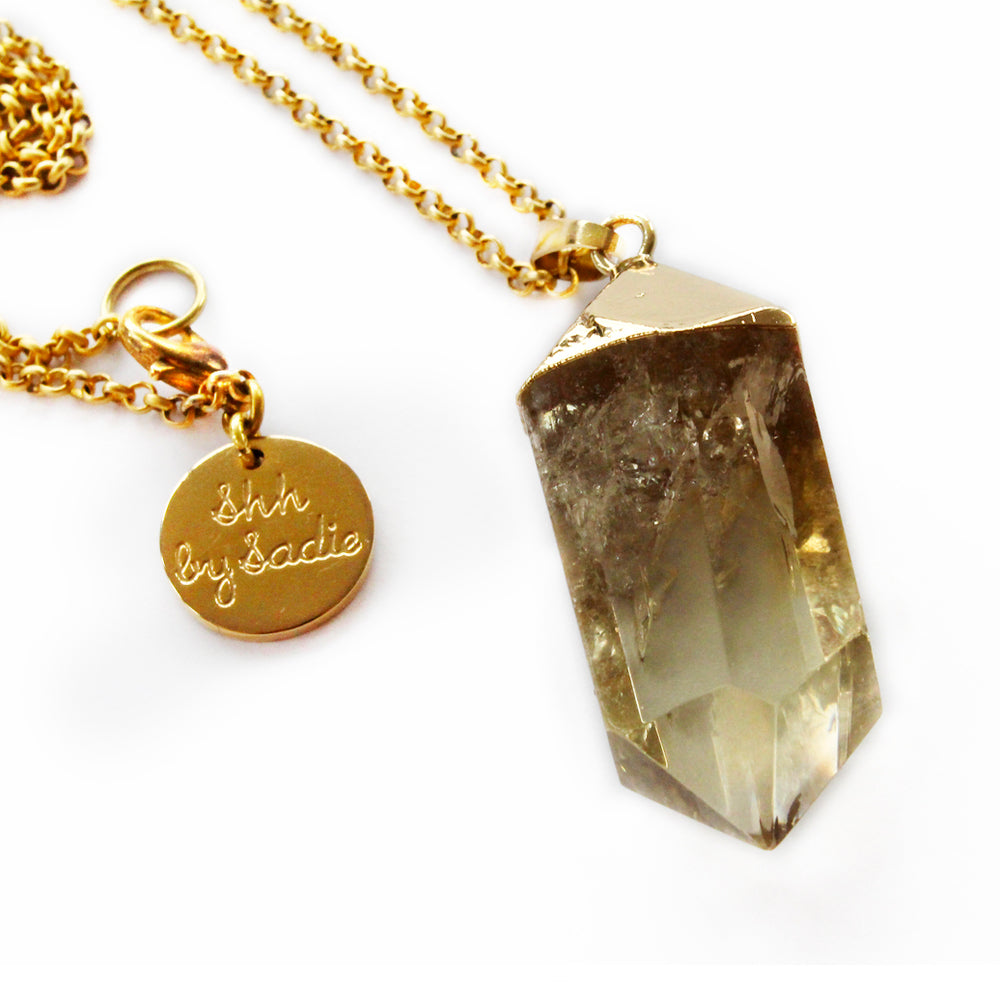 Collana Glow – Cristallo di Quarzo, Quarzo Rosa, Ametista o Quarzo Limone