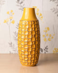 Vaso in Ceramica Giallo Senape | Design Moderno