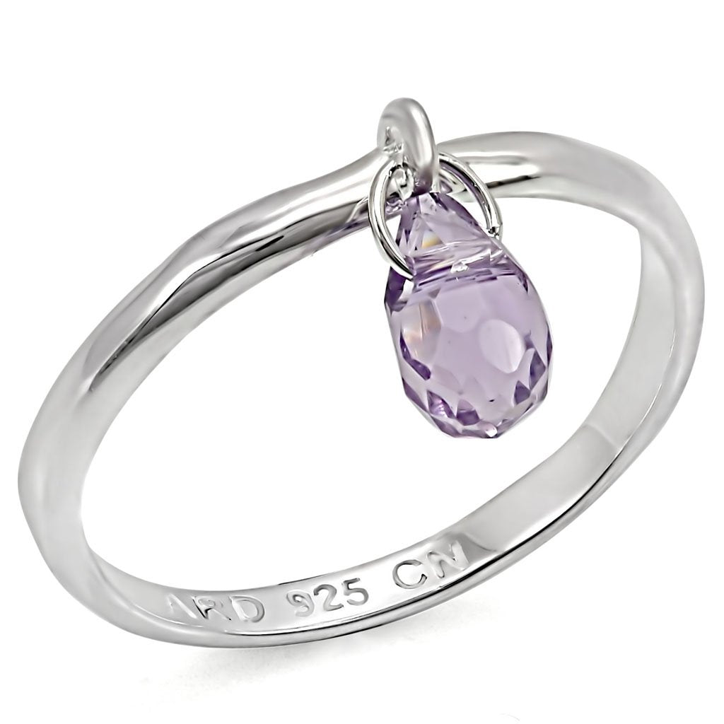 LOS325 - Silver 925 Sterling Silver Ring with Genuine Stone  in