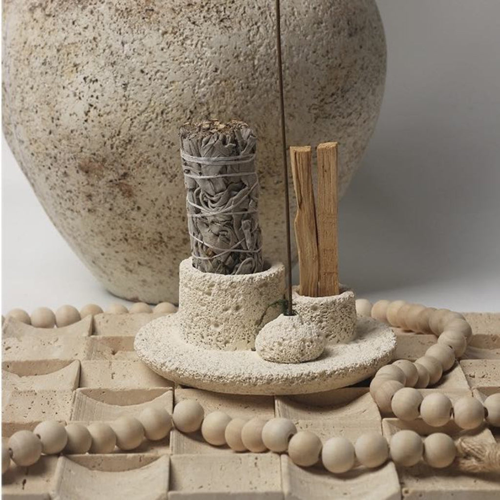 Porta Candele, Incenso e Palo Santo 3-in-1 – Design Nordico