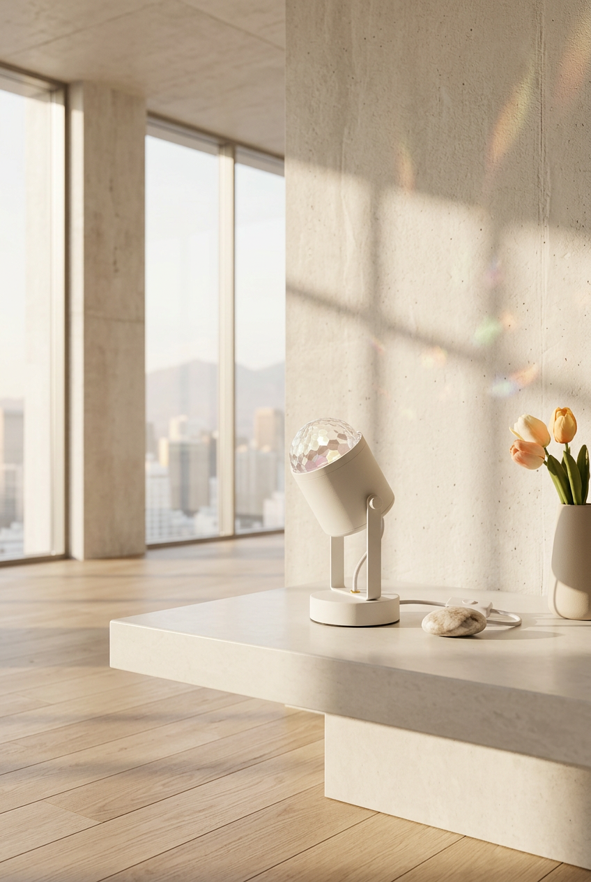 Lampada da Tavolo Proiettore Effetto Acqua e Luce d'Ambiente