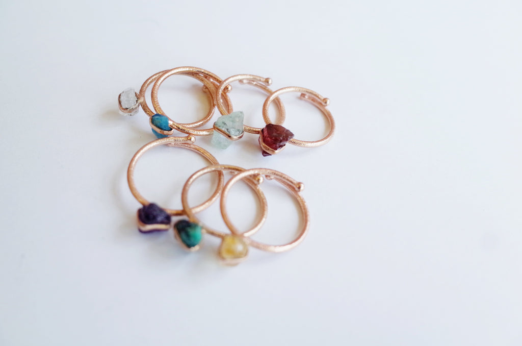 Sienna Raw Stone Ring